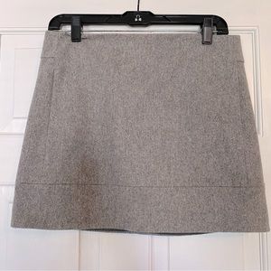 Gray wool skirt by J.Crew